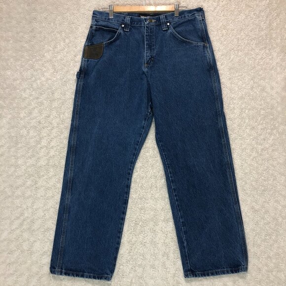 Wrangler RIGGS Workwear‎ Quilted Lined Five Pocket Jean Size 34 Waist 30 Length - Picture 1 of 8